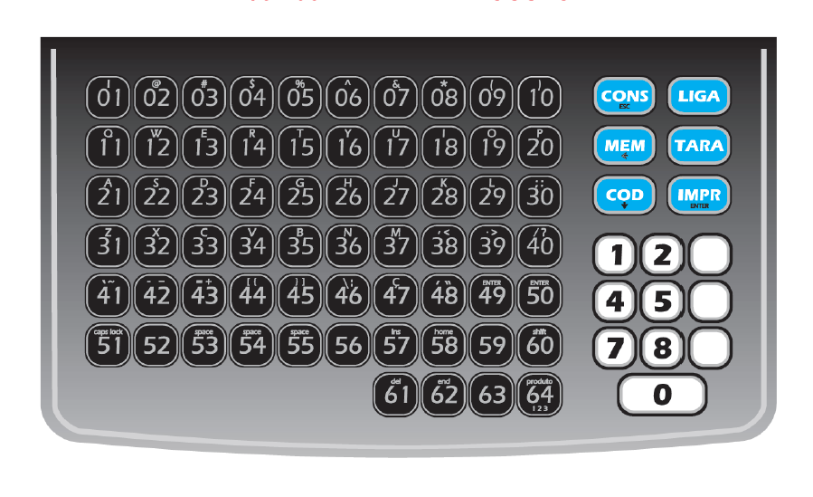 Teclado para Balança Filizola Personal